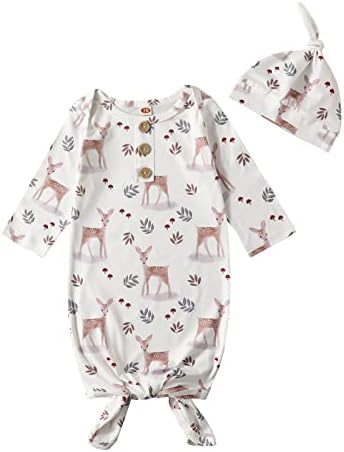Newborn Knotted Gown Soft Cotton Onesie