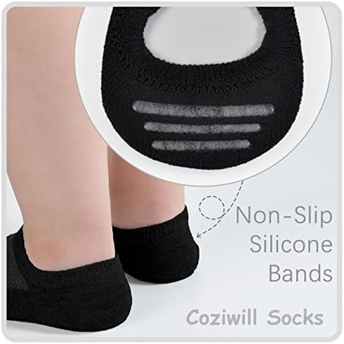 CoziWill Socks No Show Girls 12 Pair