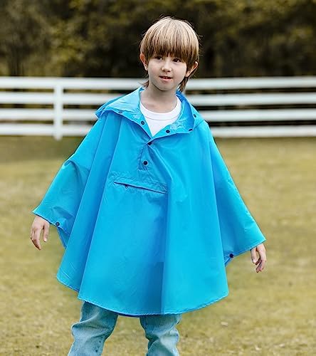 Mirage of Rain Lightweight Kids Rain Poncho Jacket - Rain-Ready Fun to Wear
