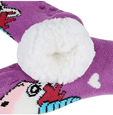 Century Star Girls Slipper Socks with Grippers for Kids