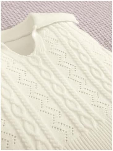 SweatyRocks Girls Cable Knit Sweater Vest