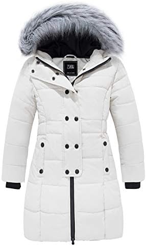 ZShow Girls Long Winter Coat Parka Waterproof Warm