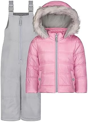 Jessica Simpson Girls Insulated Snowsuit Set for Cozy Winter Adventures