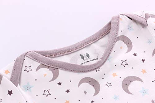 Miracle Baby Newborn Knotted Nightgown Set with Matching Hat 3Pack 95 Cotton