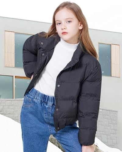 WULFUL Girls Winter Coating with Quilted Shell