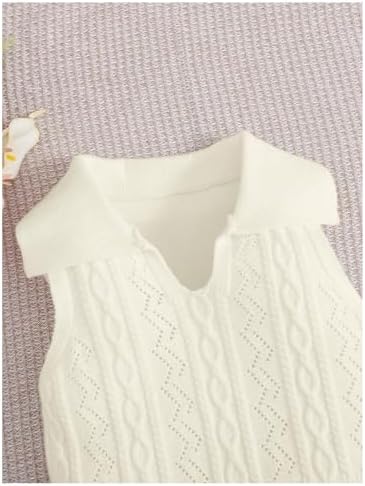 SweatyRocks Girls Cable Knit Sweater Vest