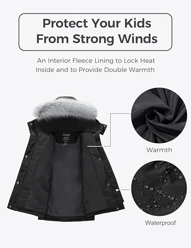 WinterHERO - WantDo Girls Waterproof Puffer Jacket