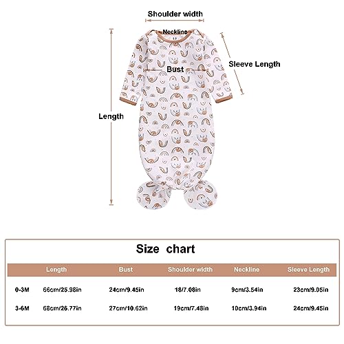 Miracle Baby Newborn Knotted Nightgown Set