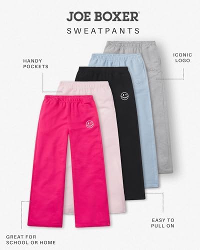 Joe Boxer Wide LegFrench Terry Sweatpants for Girls