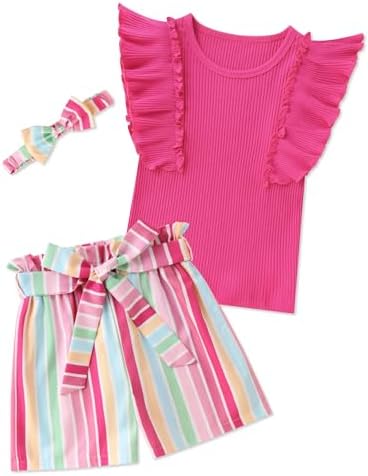 Crazyme Toddler Girl Clothing Set