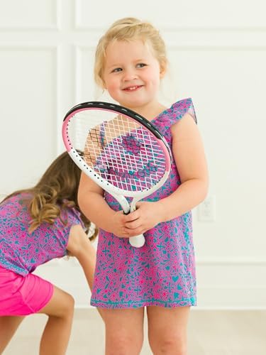RuffleButts Girls Active Tennis Bike Short Set