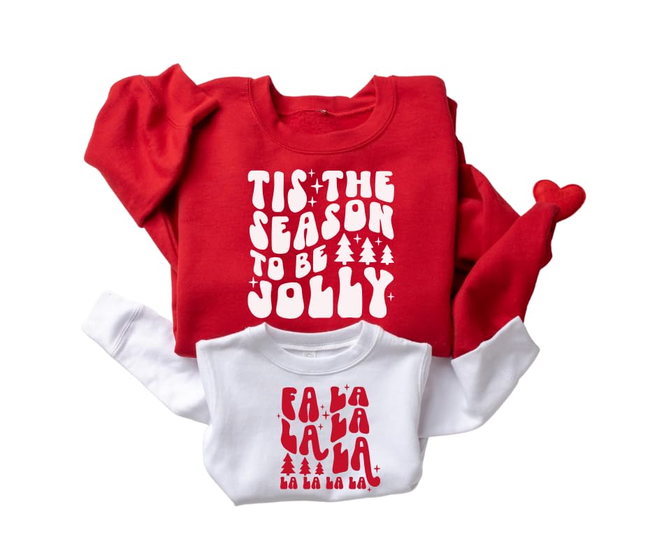 Tis the Season to Be Jolly Mommy and Me Sweatshirts