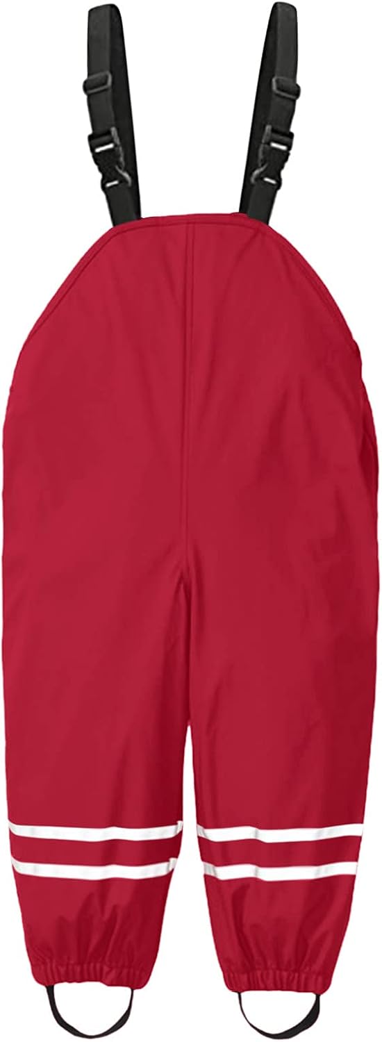 Waterproof Rain Bib Pants Overalls for Kids