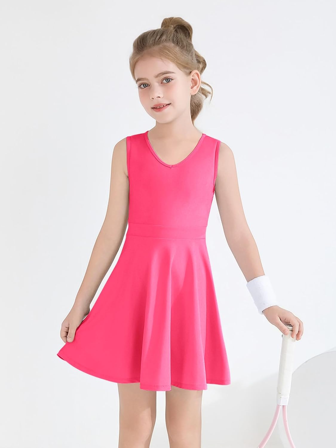 Haloumoning Girls Tennis Golf Dress - Comfortable Stylish for Active Kids