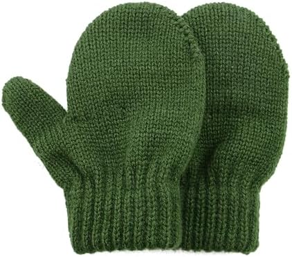 Thick-Knit Winter Gloves for Kids Soft Warm Trick