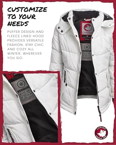 CANADA WEATHER GEAR Girls Quilted Winter Parka Warm and Cozy