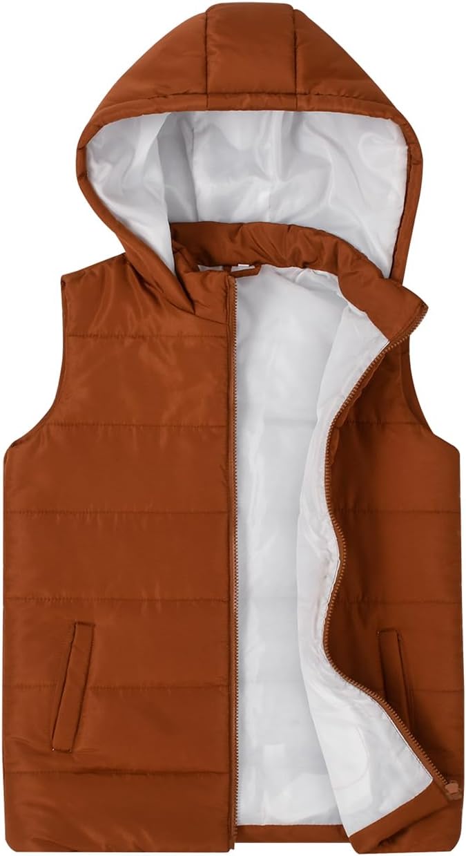 SNOW DREAMS Girls Lightweight Winter Puffer Vest for Fall Enjoyment