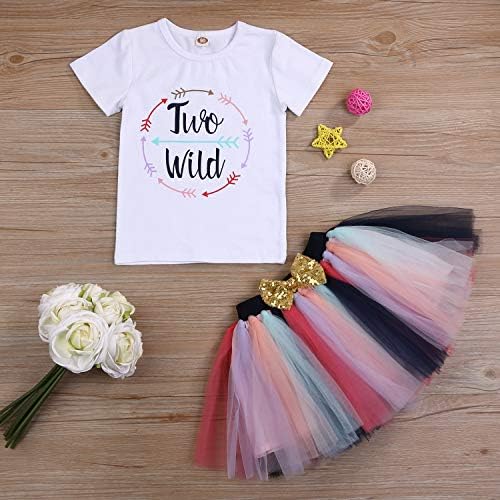 Viworld Toddler Girls Floral Tutu Set Wild Two Piece Redistribution