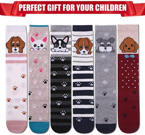 FNOVCO Girls Cute Animal Pattern Knee High Socks