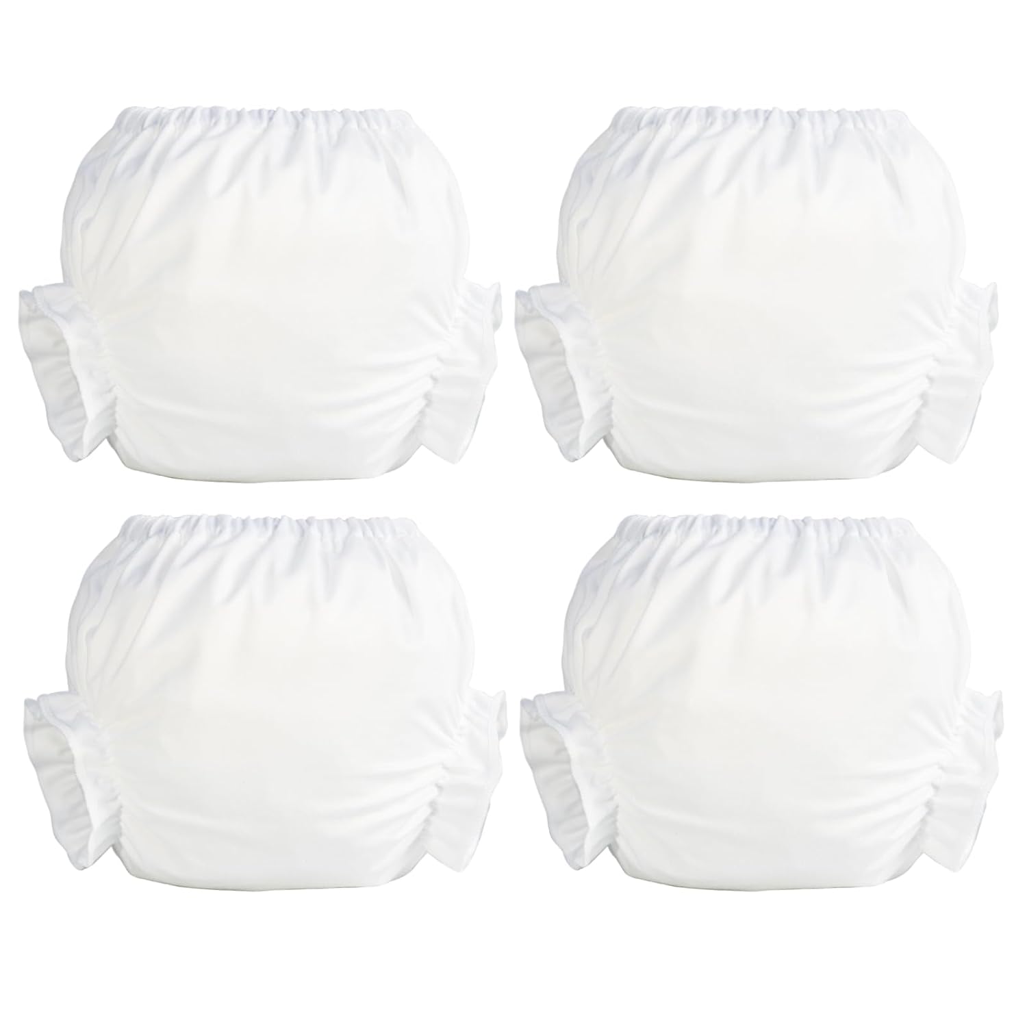 Joyo Roy 4pc Set White Bloomer Pants for Baby