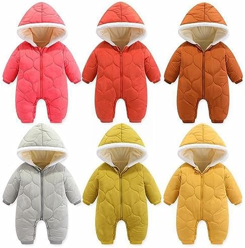 Little One Newborn Snowsuit Winter Coat Fleece Lined Onesie Outfits