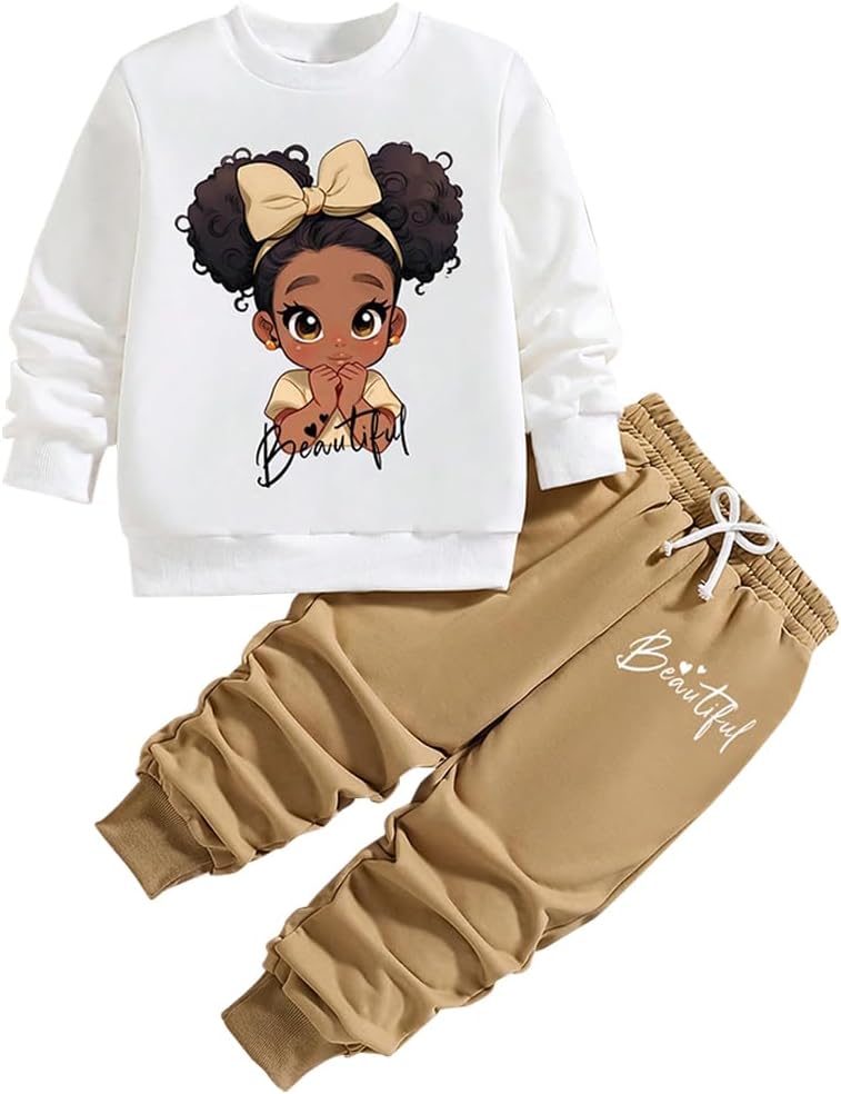 Nivne TCO Toddler Girls Humourous Graphic Print Fian Set