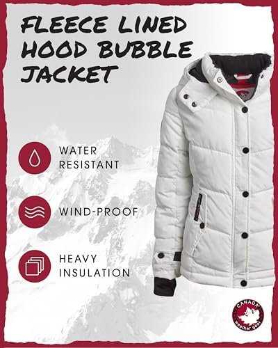 CANADA WEATHER GEAR Girls Quilted Winter Parka Warm and Cozy