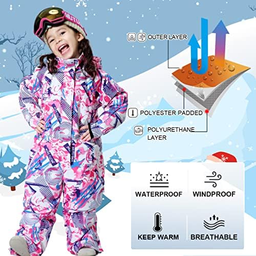 YEEFINE Boys and Girls Winter Snowsuit for KidsStay Safe Stay Warm
