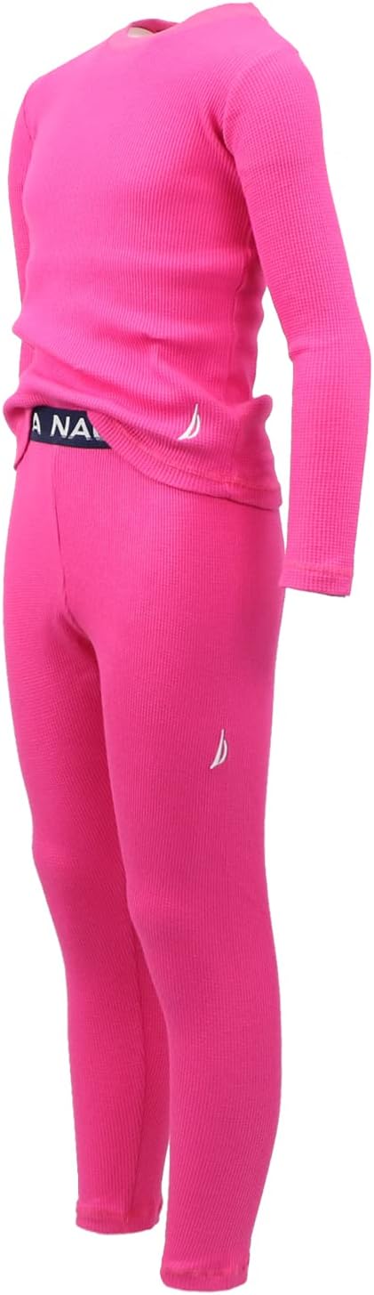 Nautica Girls 2-Piece Waffle Thermal Underwear Set