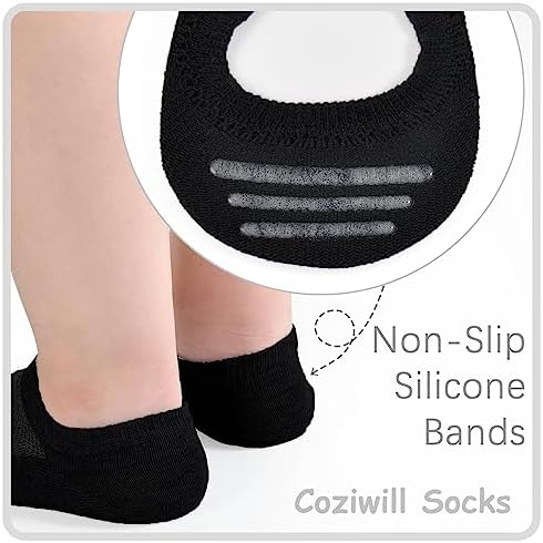 CoziWill Super Comfortable No-Show Socks Kids Adults