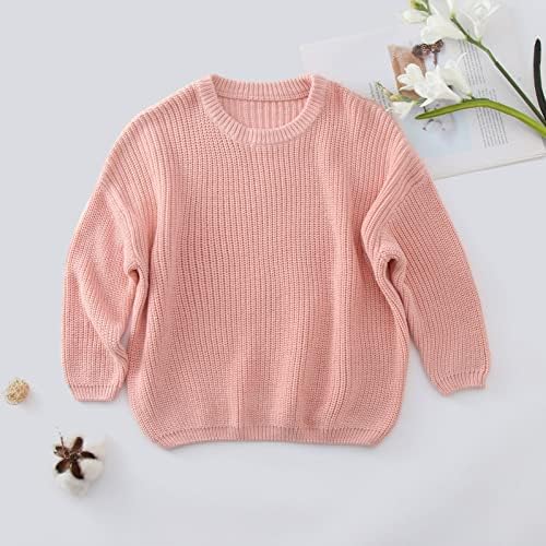 Chunky Knit Crewneck Sweater for Toddler Baby