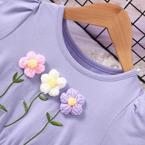 Beessbest 3D Flower Tutu Dress for Kids