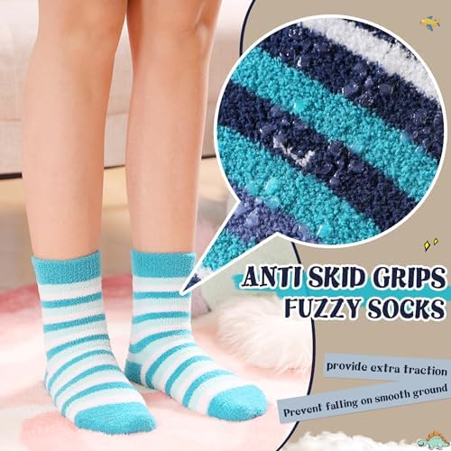 SeeyAN Kids Fuzzy Slipper Socks Boys Girls Thermal Winter Socks