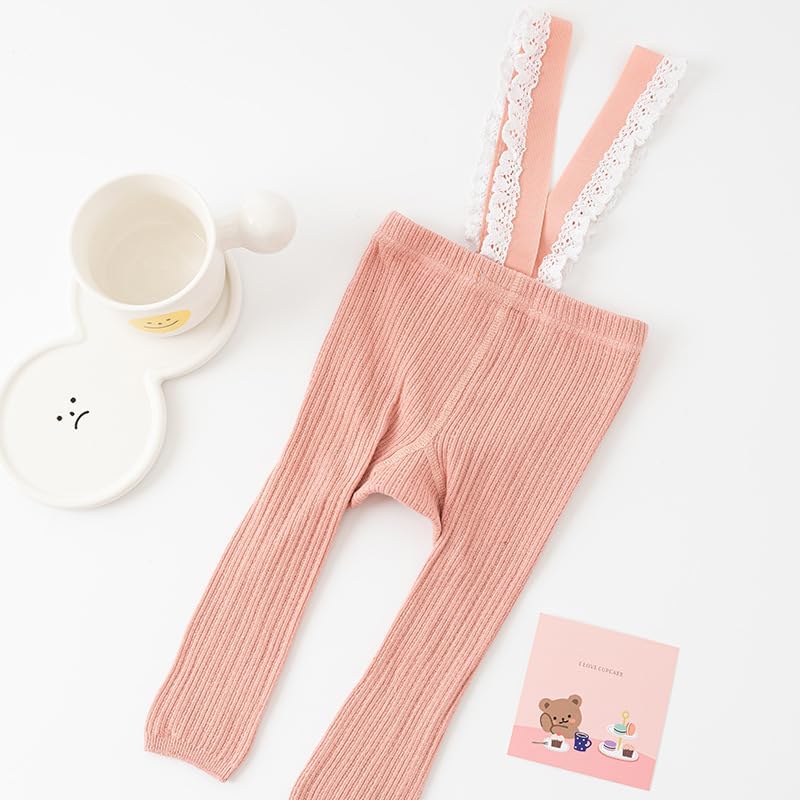 Comfy Symmetrical Baby Girls Tights with Suspenders