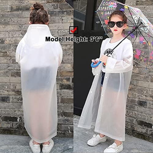 UPSEN Reusable Rain Ponchos for Kids