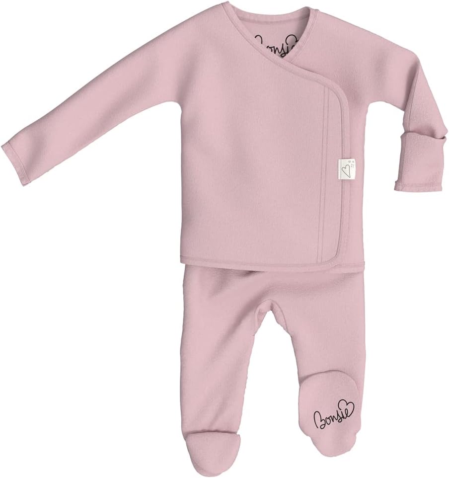 Bonsie Skin to Skin Footed Bodysuit for Baby - Peony Print