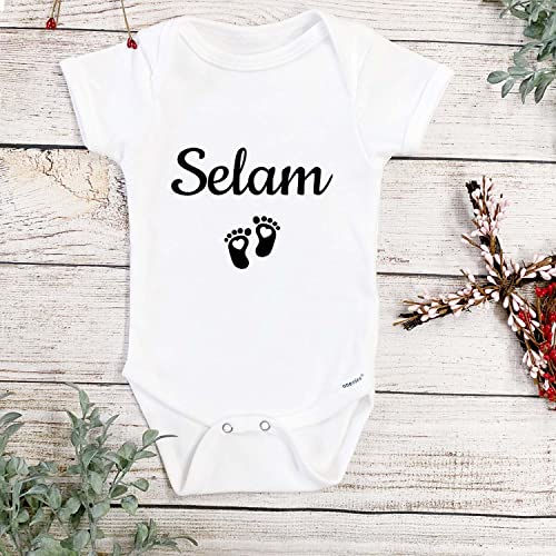 Ethiopian Baby Growth Announcement Gift Set in Amharic Size 0-3M