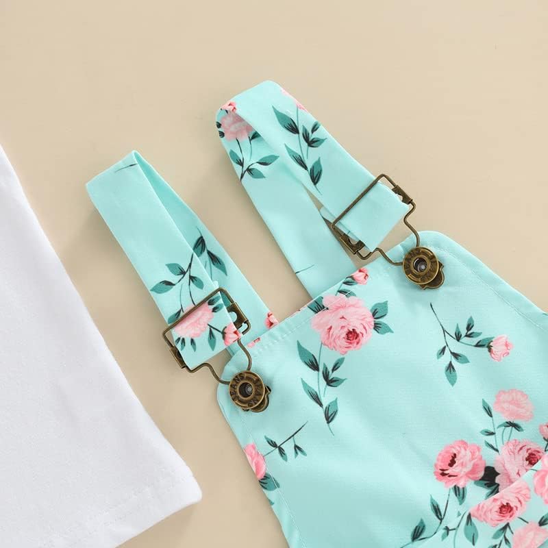 Toddler Baby Girl Sunflower Print Overalls Shorts - Cute Summer Outfit 100 cotton