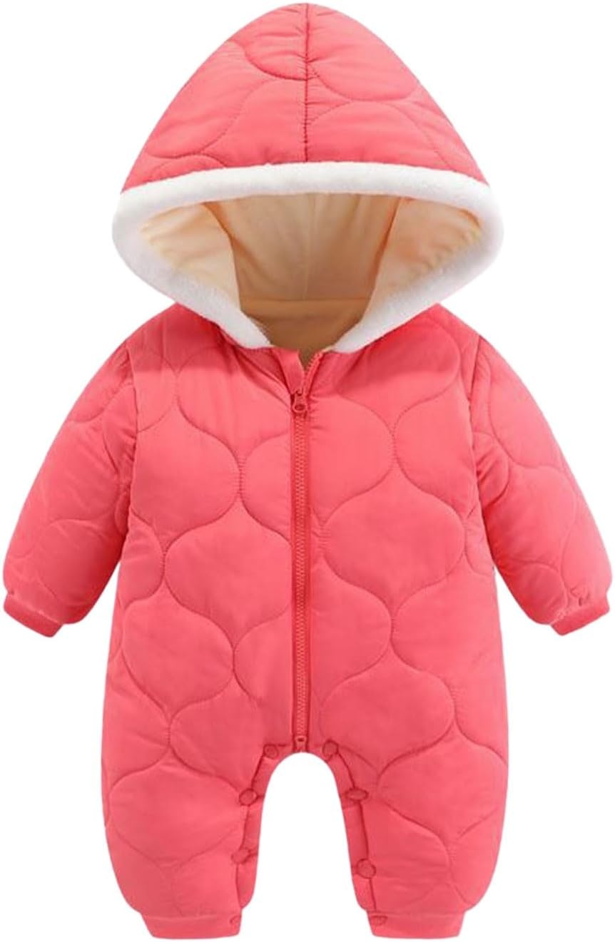 Little One Newborn Snowsuit Winter Coat Fleece Lined Onesie Outfits