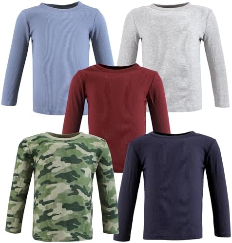 Hudson Baby Unisex Thermal Long Sleeve T-Shirts for Babies