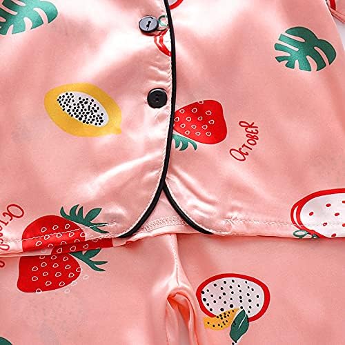 Strawberry Pajama Set for Toddler Girls and Boys