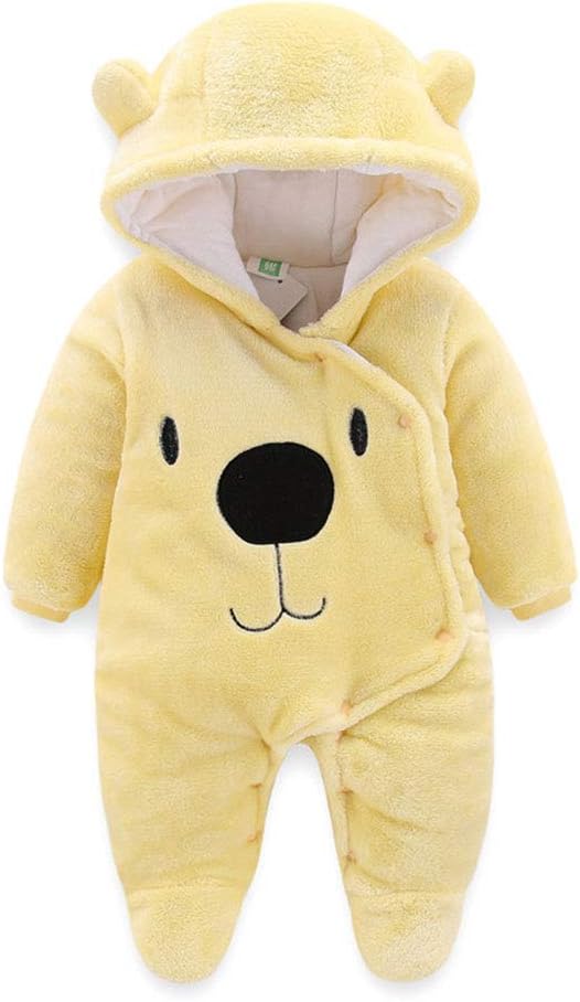 BOZWELL Newborn Bear Snowsuit Romper Winter Child