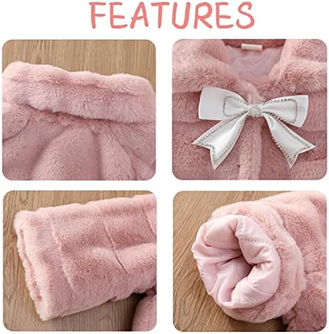 Happy Cherry toddler girls fuzzy coat