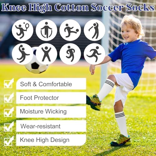 YSense Kids Soccer Socks for Boys Girls