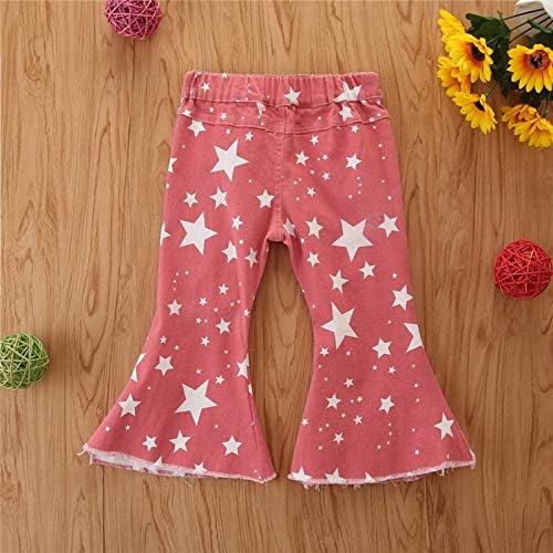 Adorable Star Print Bell jean for Baby Girls 3-4 Years