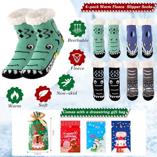 Perfect Cozy Fuzzy Slipper Socks for Kids