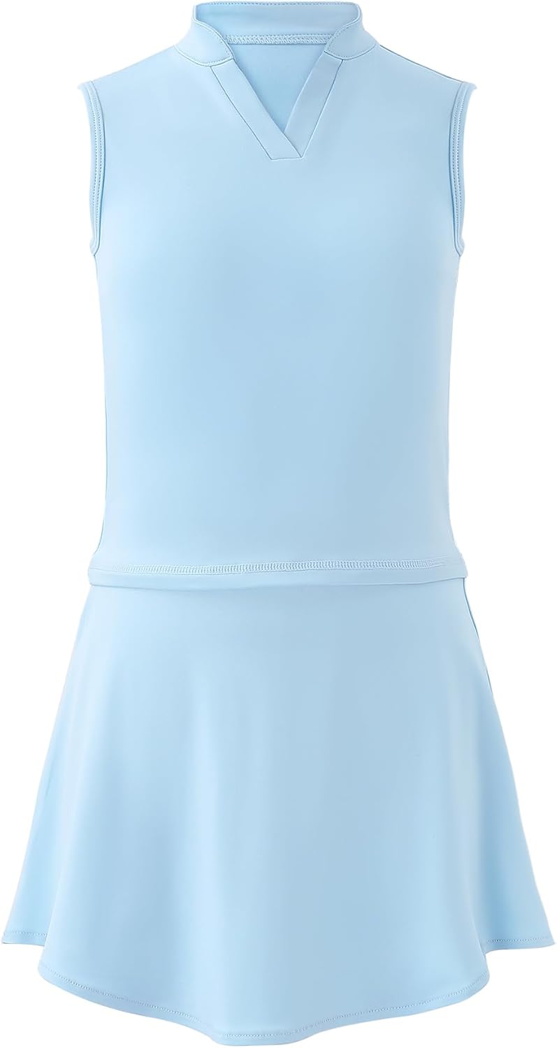 LIONJIE Kids Girls Tennis Golf Dress Outfit Set