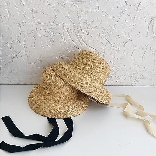 Straw Hats for Toddlers Soft Cotton Elastic Fit Stylish Design Safety