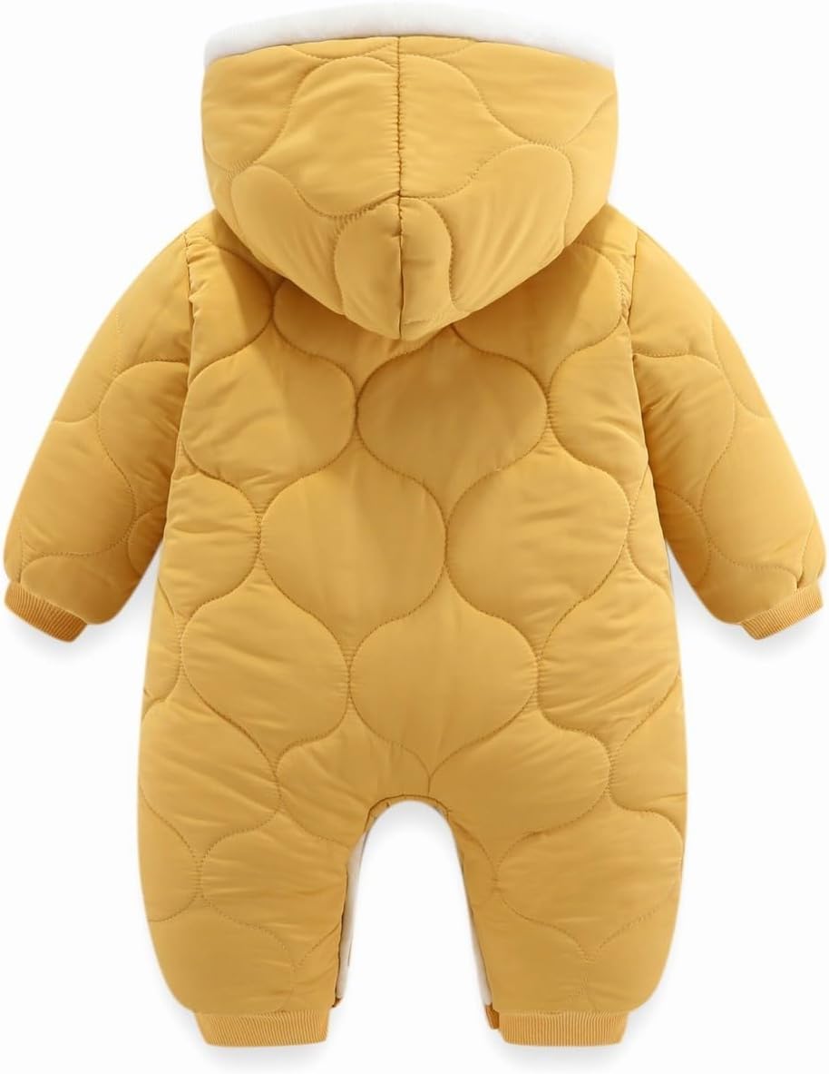Little One Newborn Snowsuit Winter Coat Fleece Lined Onesie Outfits