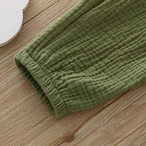 Premium Cotton Linen Bloomers for Boys Girls 6-18 Months